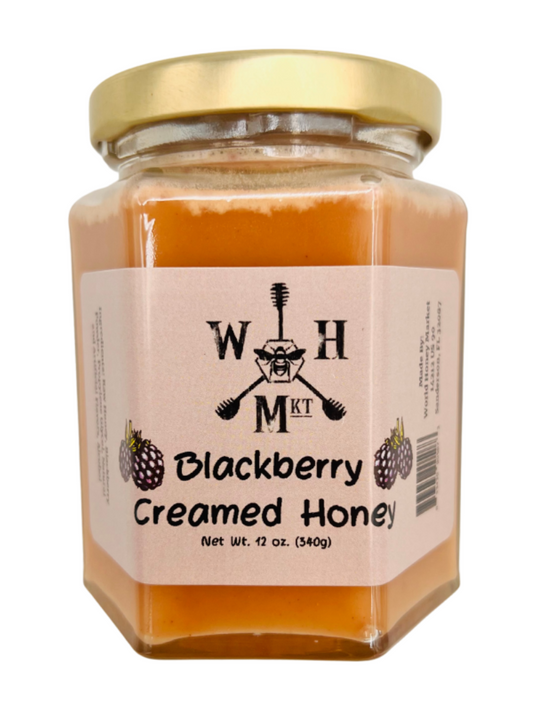 World Honey Market Blackberry Creamed Honey - 24 Jars