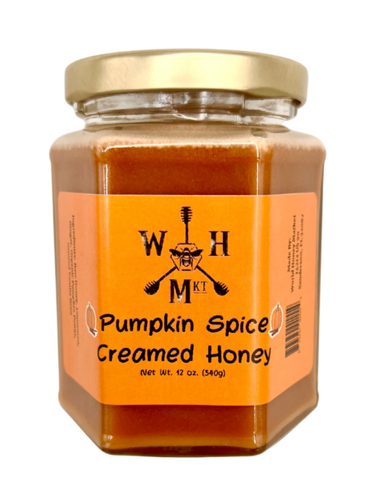 pumpkin spice creamed honey